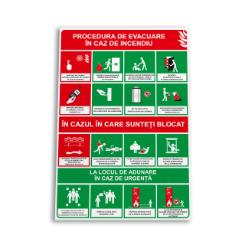 evacuare in caz de incendiu <span class=